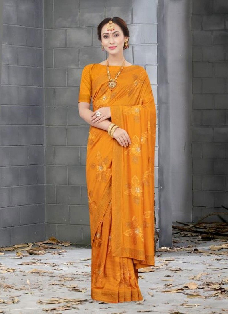 NARI SHEHNAZ Latest Designer Fancy Wedding Wear Vichitra Bloming Silk Heavy Resham And jari Embroidery Work With Siroski Hot Fix Stone Work Saree Collection
